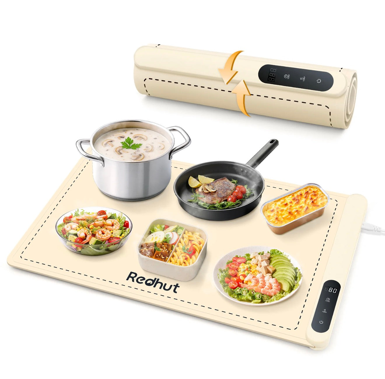 Redhut Faltbare Speisenwärmer-Matte